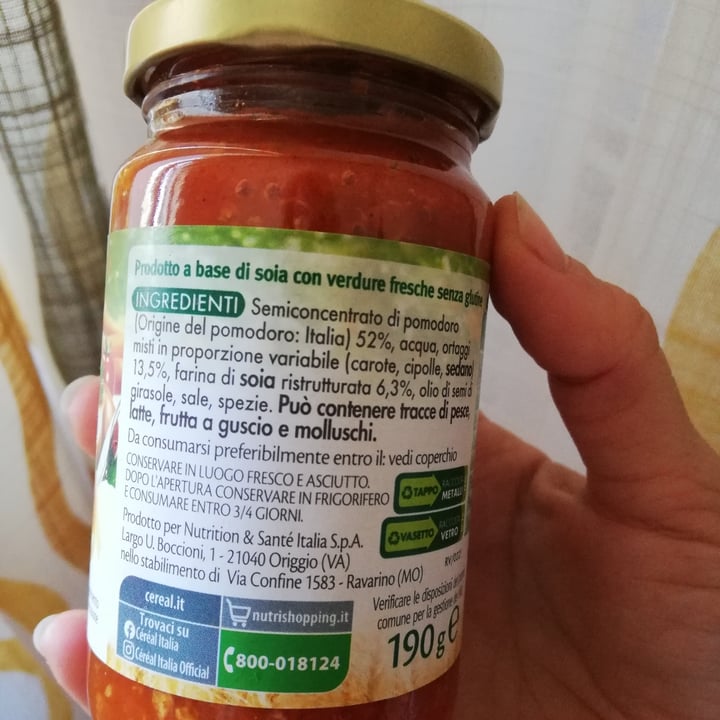 photo of Céréal Ragù Vegetale shared by @animaenatura on  12 Feb 2022 - review