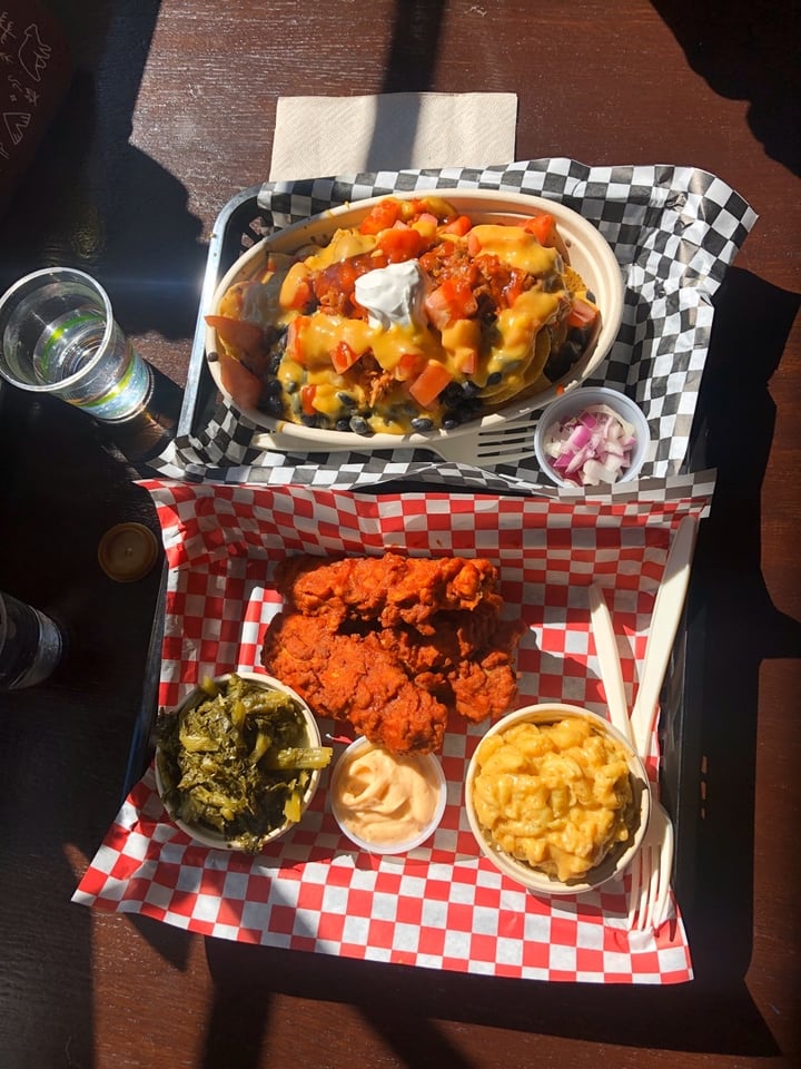 photo of The Southern V Jackfruit BBQ Nachos shared by @wanderlustmoonduo on  28 Mar 2020 - review