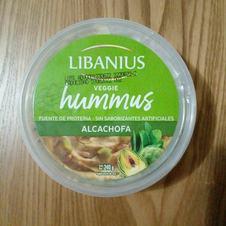 photo of Libanius Hummus de alcachofa shared by @paoom22 on  06 Aug 2022 - review