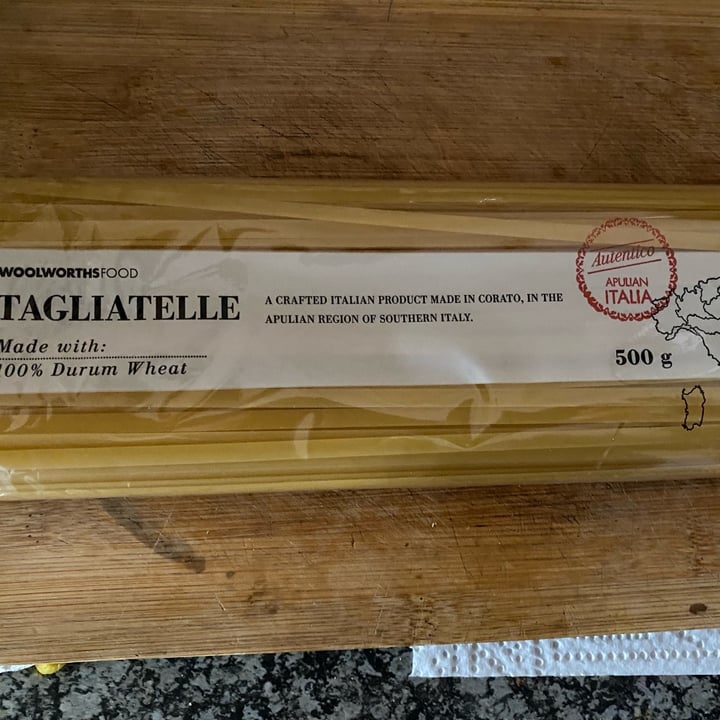 photo of Woolworths Food Tagliatelle shared by @andrew309 on  14 Jul 2022 - review