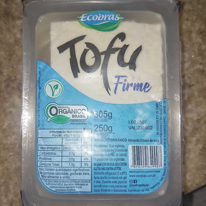 photo of Ecobras Tofu firme shared by @milenemarcondes on  11 Aug 2022 - review