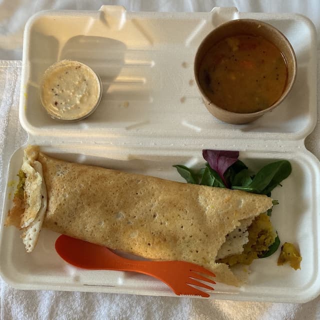 Photo of the dish “Dosa With Aloo Gobi”