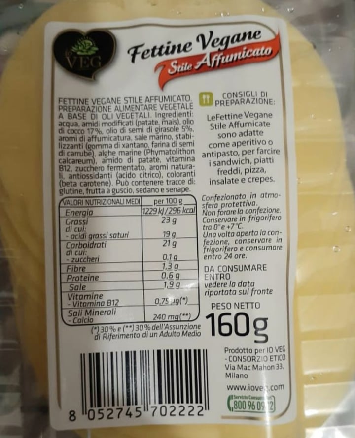 photo of ioVEG Fettine Vegane Stile Affumicato shared by @inchubrinke on  21 Jan 2020 - review