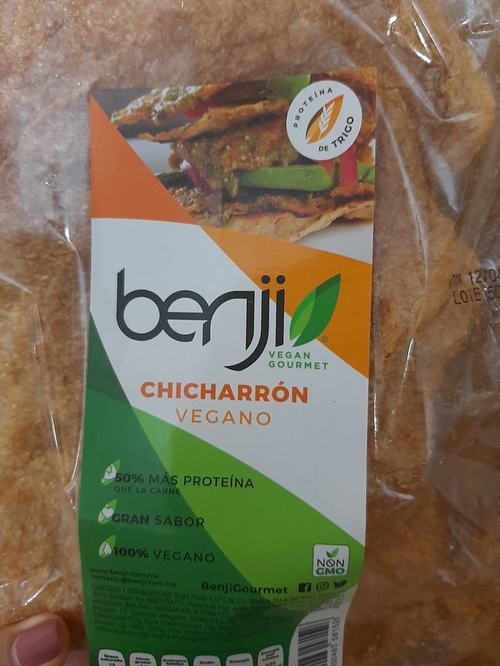 photo of Benji Vegan Gourmet Chicharrón shared by @pauvilleda on  18 Mar 2020 - review