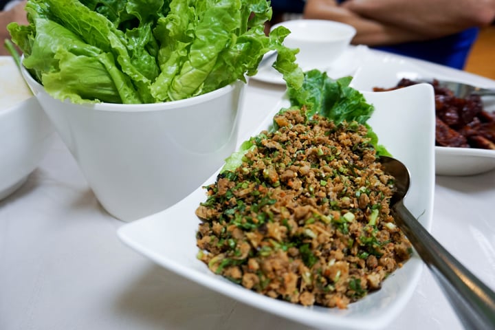photo of CHENG THAI KITCHEN 鄭​師姐泰式素食私房菜 lettuce wrap shared by @veganexpression on  09 Jul 2020 - review