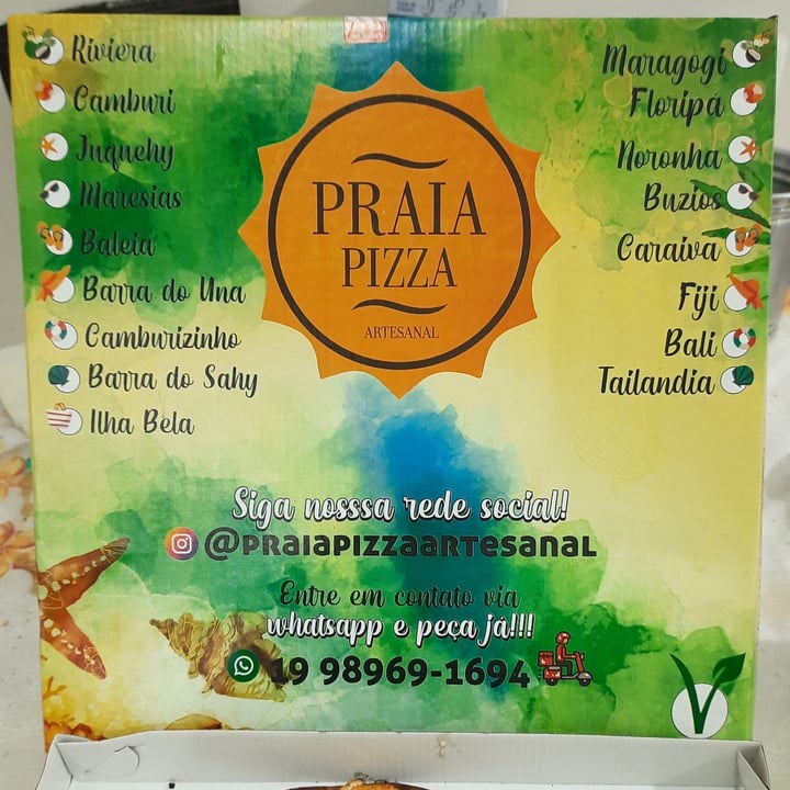 photo of Praia Pizza Artesanal Praia Pizza Artesanal sabor Maragogi shared by @patysouza on  25 May 2022 - review