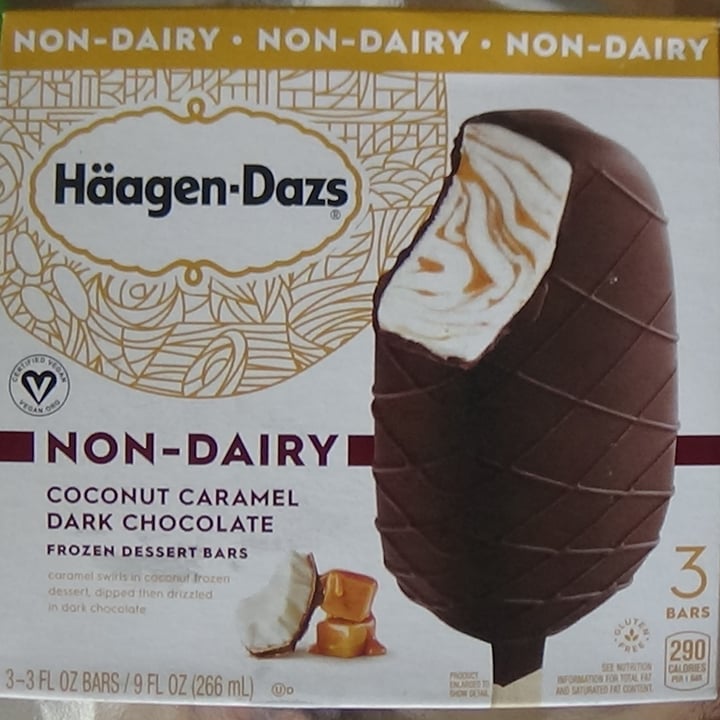 photo of Häagen-Dazs Coconut Caramel Dark Chocolate Bars shared by @feelideal on  26 Feb 2021 - review