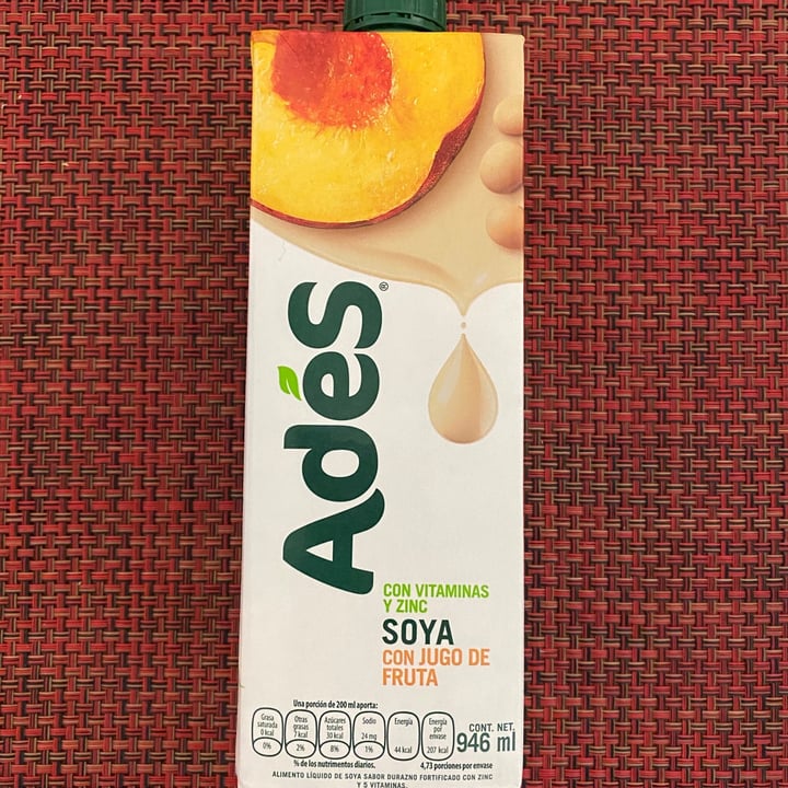 photo of Ades Leche de Soja sabor Durazno shared by @miriammh on  13 Oct 2020 - review