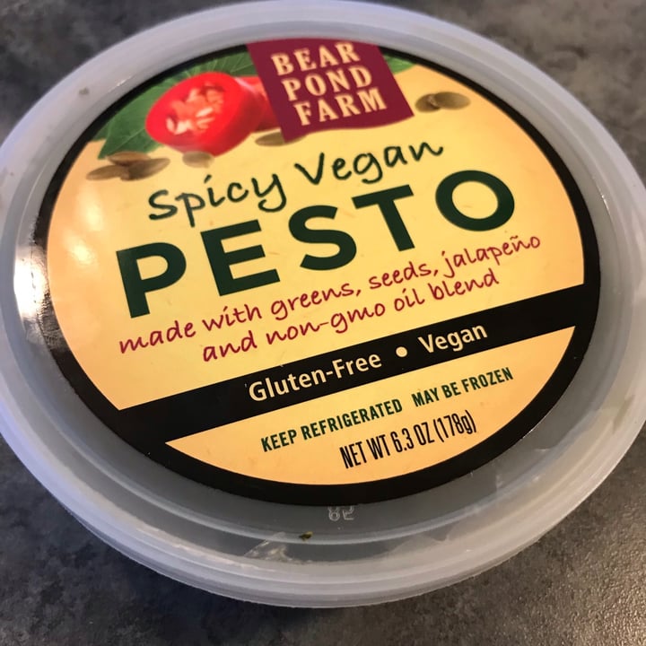 photo of Bear Pond Farm Spicy Vegan Pesto shared by @curvycarbivore on  27 Aug 2020 - review