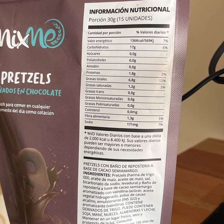 photo of mixme Pretzels Bañados En Chocolate shared by @maferdiaz on  20 Oct 2022 - review