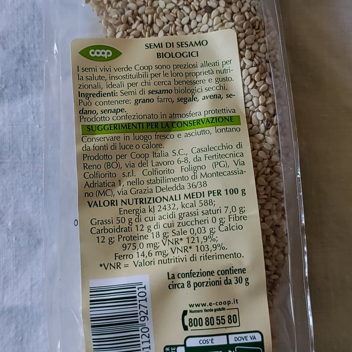 review photo of Vivi Verde Coop Semi di Sesamo Bio shared by @alegelb on 09 Apr 2022 - review
