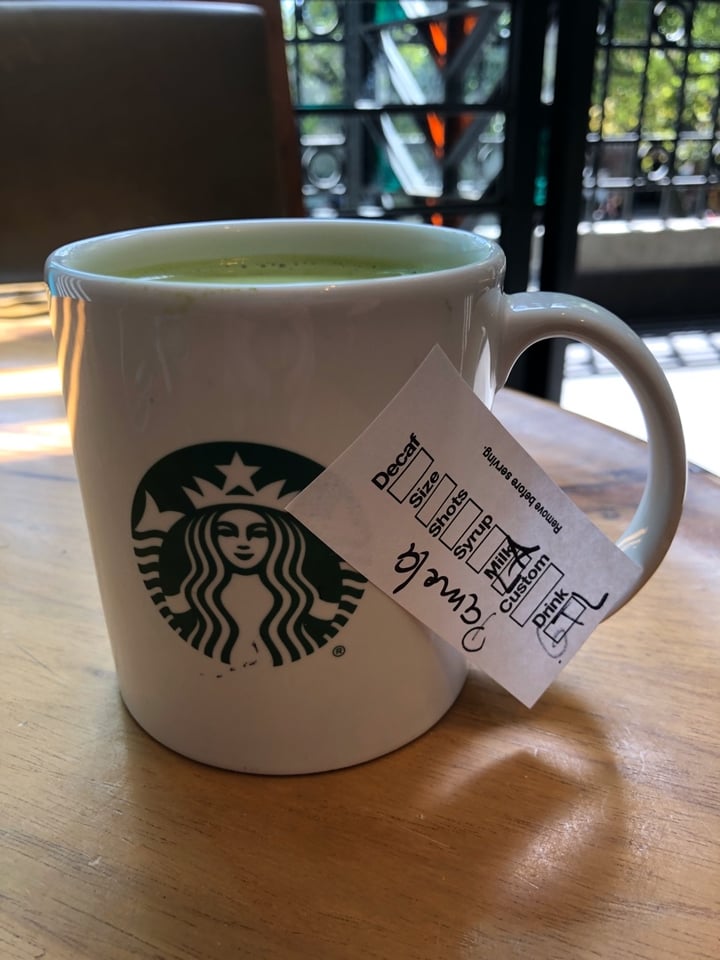 photo of Starbucks Te matcha latte shared by @pamdiaz111 on  02 Mar 2020 - review