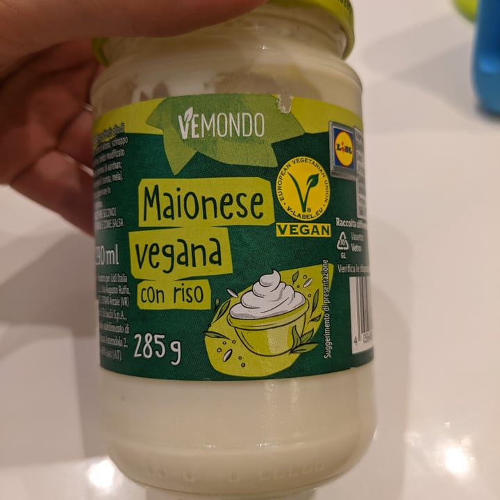 photo of Vemondo  Maionese Vegana con Riso shared by @lelina on  04 Oct 2022 - review