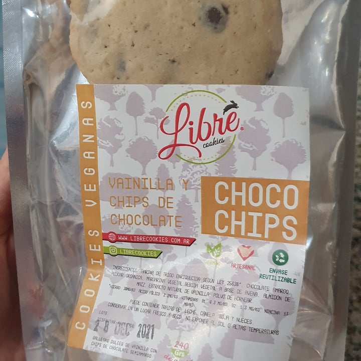 photo of Libre cookies Galletas Chocochips shared by @veroflagitonte on  06 Nov 2021 - review