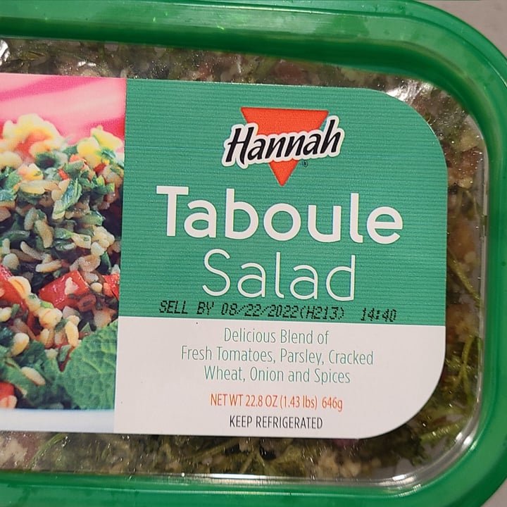 photo of Hannah taboule Salad shared by @jeyb on  13 Aug 2022 - review