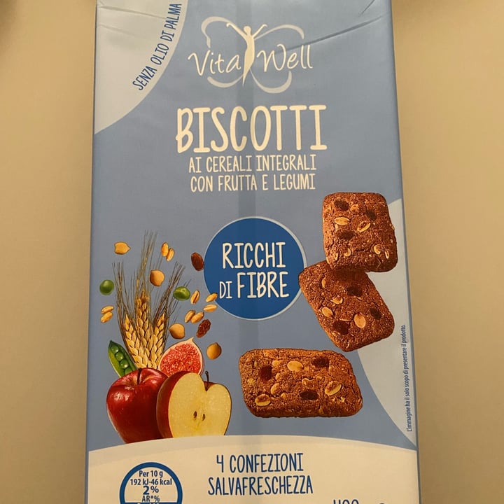 photo of Vita well Biscotti Ai Cereali Con Frutta E Legumi shared by @ilariagarbetta on  24 Mar 2022 - review