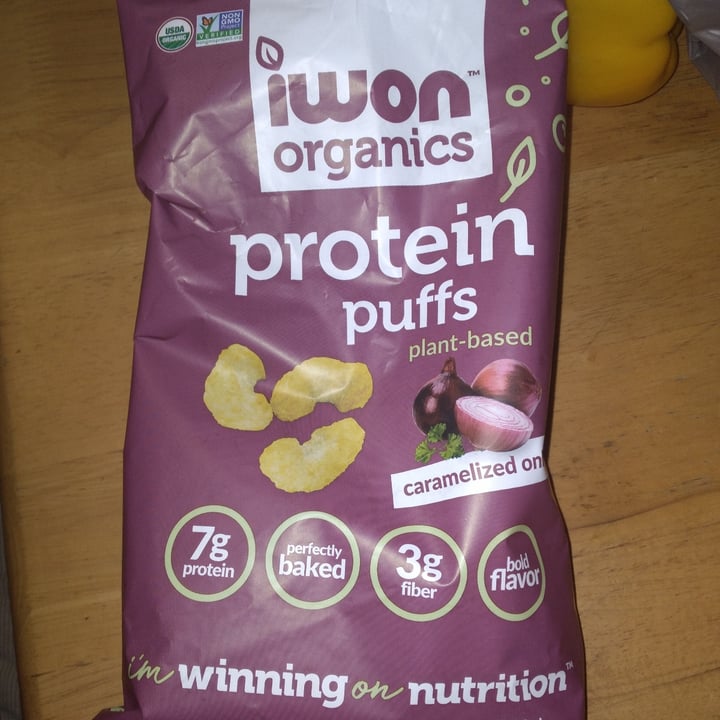 photo of Iwon Organics Caramelized onion protein puffs shared by @ajisdragon on  08 May 2022 - review