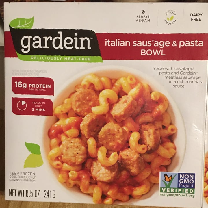 photo of Gardein Italian Saus’age & Pasta Bowl shared by @skeeter on  01 Dec 2020 - review