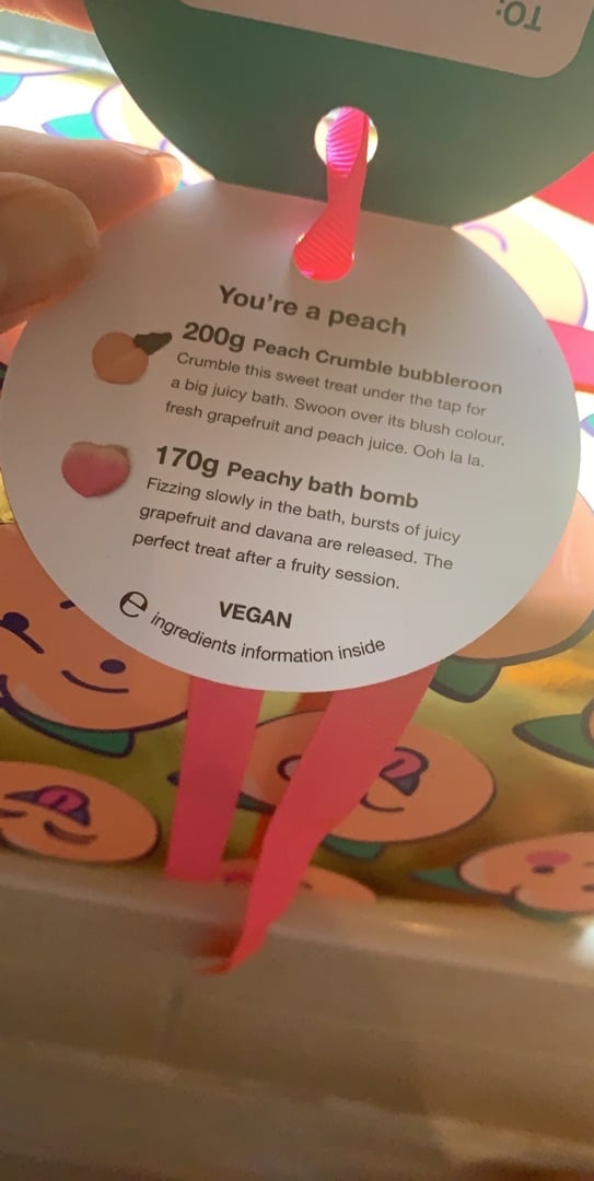 photo of LUSH Fresh Handmade Cosmetics Peachy shared by @karlanicola on  30 Mar 2020 - review