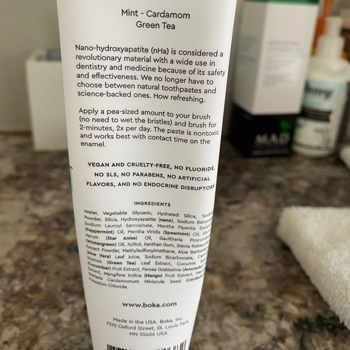 review photo of Boka Ela Mint Toothpaste shared by @terrif on 30 Aug 2021 - review