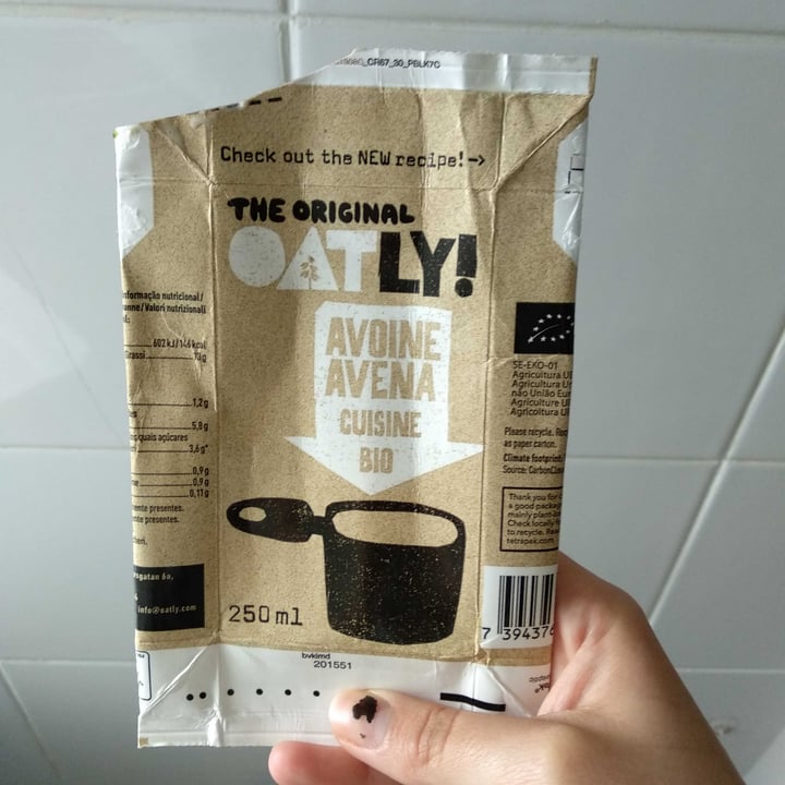 review photo of Oatly Avoine Avena Cuisine Bio shared by @lasonrisadel13 on 22 Apr 2021 - review