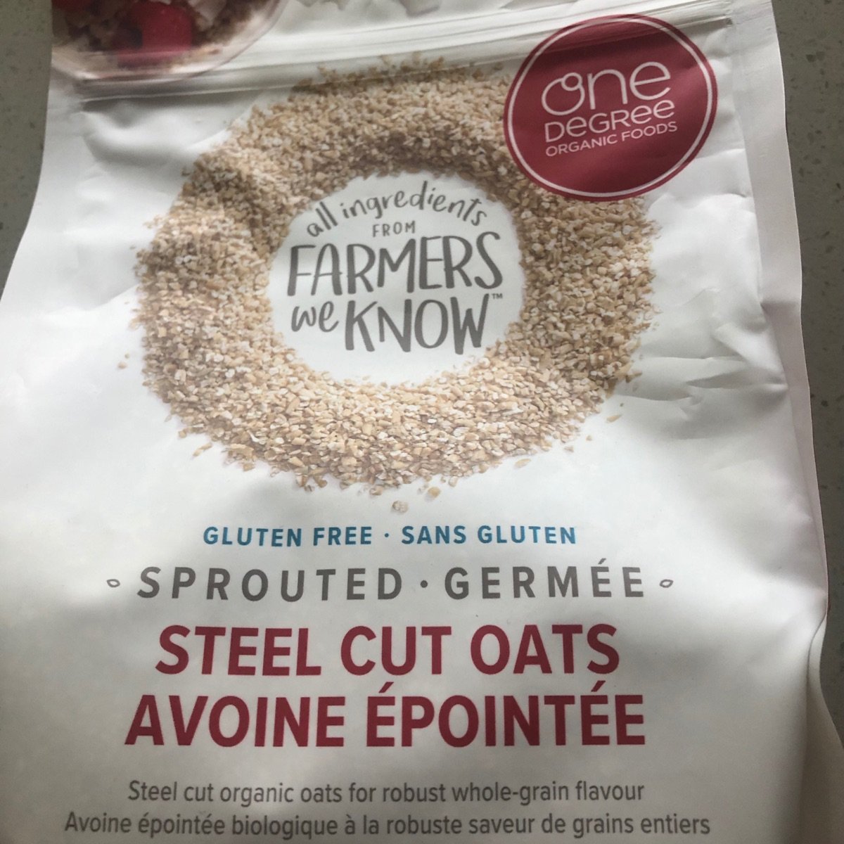 One Degree Organic Foods Sprouted Steel Cut Oats Reviews abillion