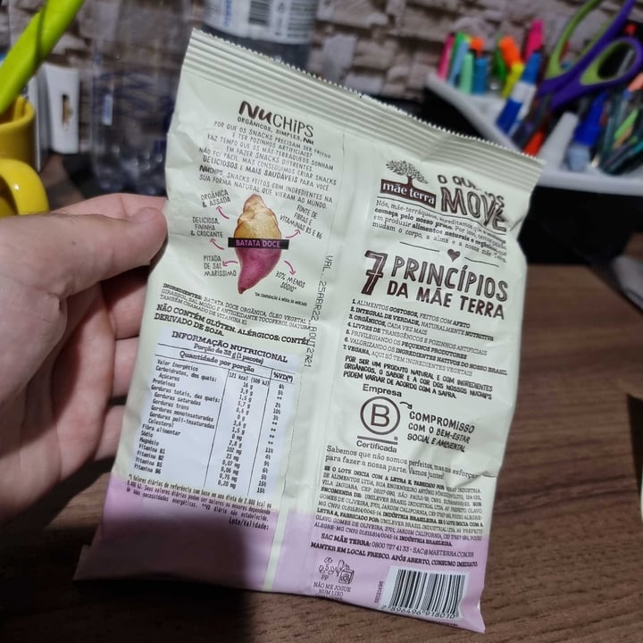 review photo of Mãe Terra Nuchips Batata Doce shared by @vinivettorazzo on 10 May 2022 - review