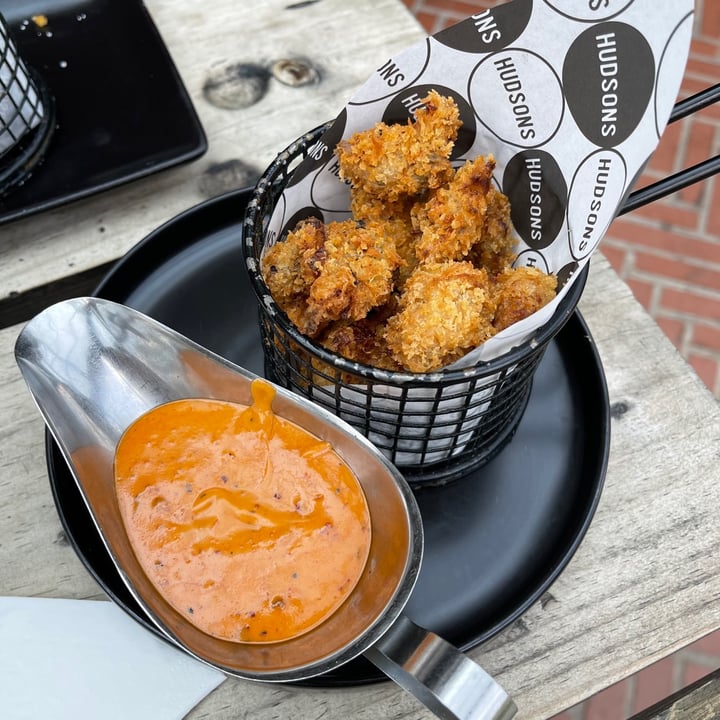 photo of Hudsons The Burger Joint (Bedfordview) Vegan Panko Crumbed Strips shared by @jethrotait on  27 May 2021 - review