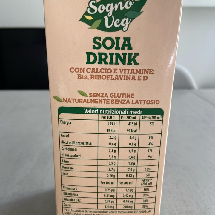 photo of Sogno veg Soia Drink Vaniglia shared by @elisbai on  07 Aug 2022 - review