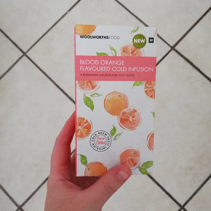 review photo of Woolworths Food Blood orange flavoured cold infusion cold brew tea shared by @racey11 on 22 Jan 2021 - review