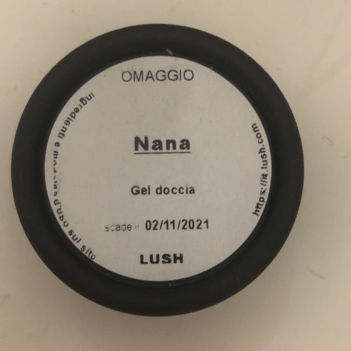 photo of LUSH Fresh Handmade Cosmetics Nana Shower Gel shared by @luciapaladini on  31 Mar 2022 - review