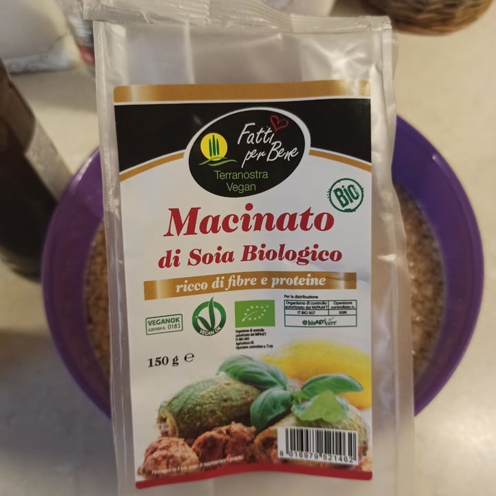 photo of Terranostra Vegan Macinato di Soia Biologico shared by @cosmilla on  21 Apr 2020 - review