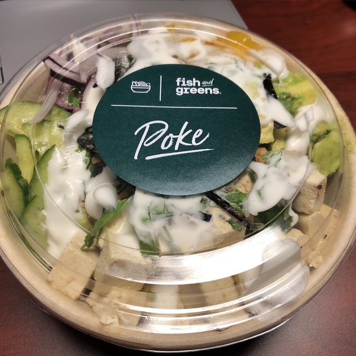photo of fish and greens poke shared by @mariona on  12 Oct 2022 - review