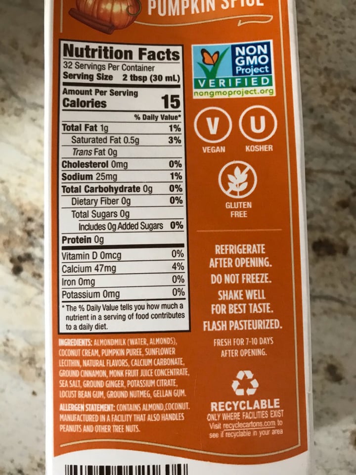photo of Califia Farms Pumpkin Spice Better Half shared by @dianna on  31 Jan 2019 - review