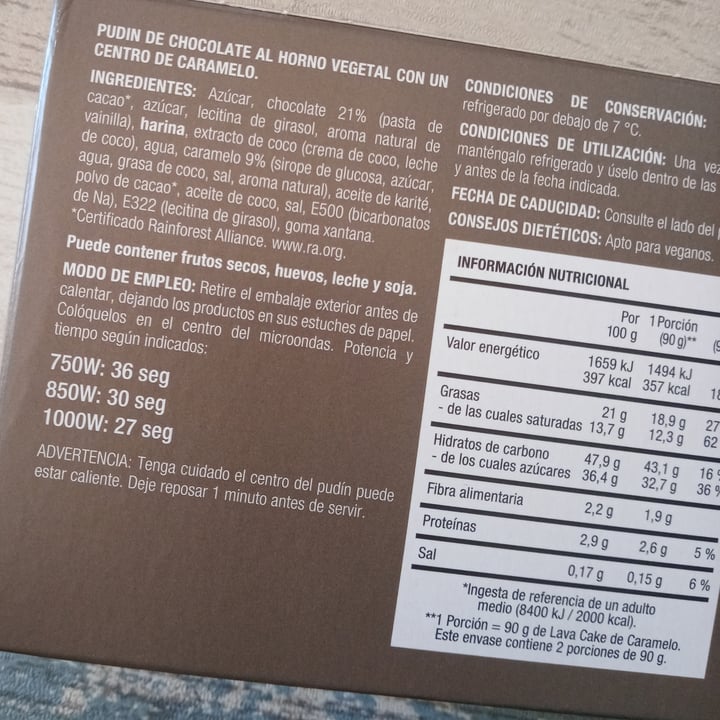 review photo of ALDI Specially Selected Lava cake caramelo shared by @alexv269 on 23 Mar 2022 - review