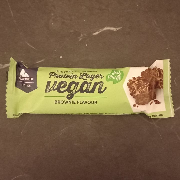photo of Multipower Protein Layer Vegan Brownie Flavour shared by @gaiapio on  12 Dec 2022 - review