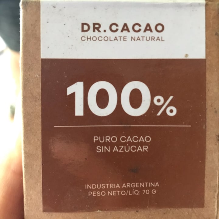 photo of Dr. Cacao Chocolate 100% Cacao Sin Azucar shared by @neptuneakale on  18 Dec 2021 - review