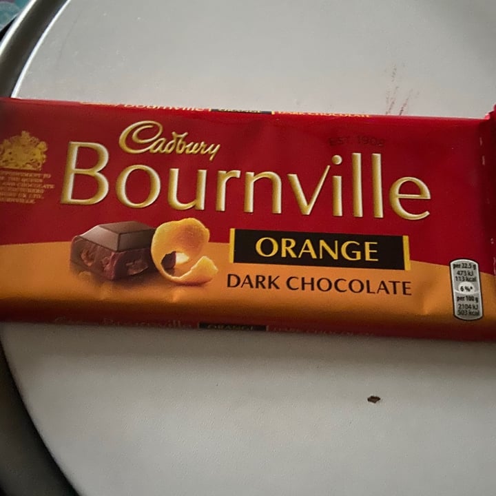 photo of Bournville Dark Chocolate Orange shared by @thebrummievegan on  10 Jan 2021 - review