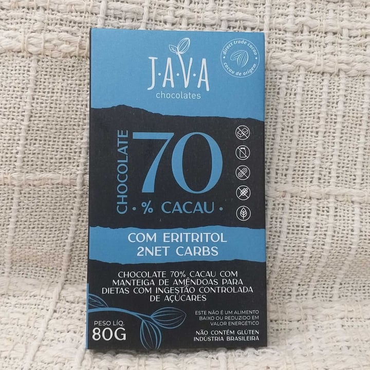 photo of Java Chocolate 70% Cacau Com Eritritol shared by @barbaritaveg on  28 May 2022 - review