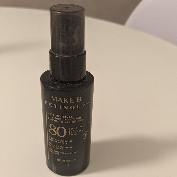 photo of O Boticário Base retinol shared by @elmadecastro on  01 May 2022 - review
