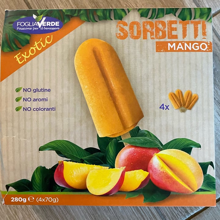 photo of Foglia verde sorbetti mango shared by @valeross81 on  24 Sep 2022 - review