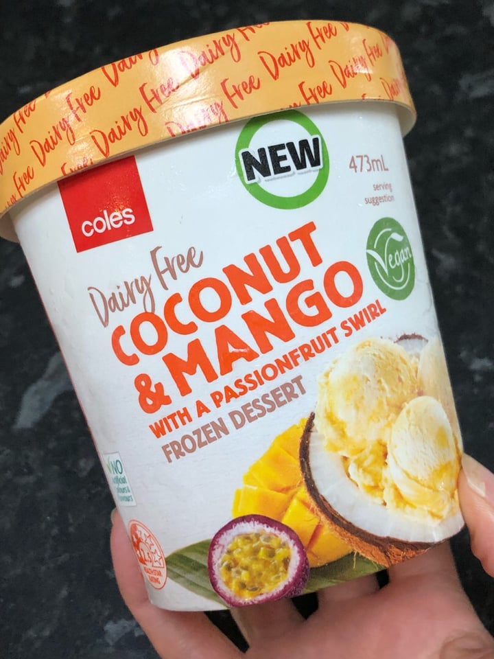 review photo of Coles Coconut mango dessert shared by @littlets on 29 Dec 2019 - review