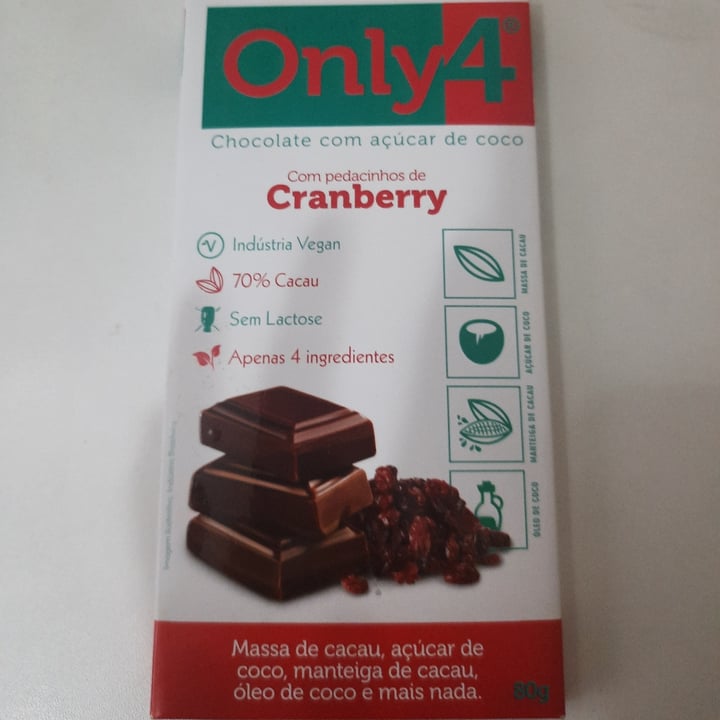 photo of Only4 Chocolate Vegano shared by @julianaaoki on  24 Jul 2022 - review