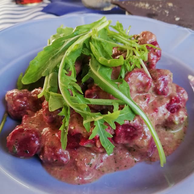 Photo of the dish “Gnocchi alla barbabietola”