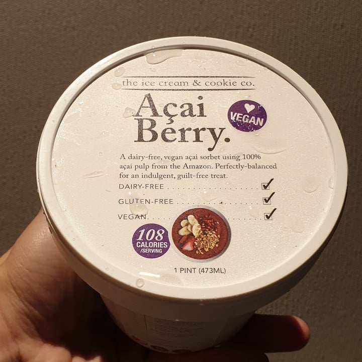 photo of The Ice Cream & Cookie Co Açai Berry Sorbet shared by @gweiting on  09 Aug 2020 - review