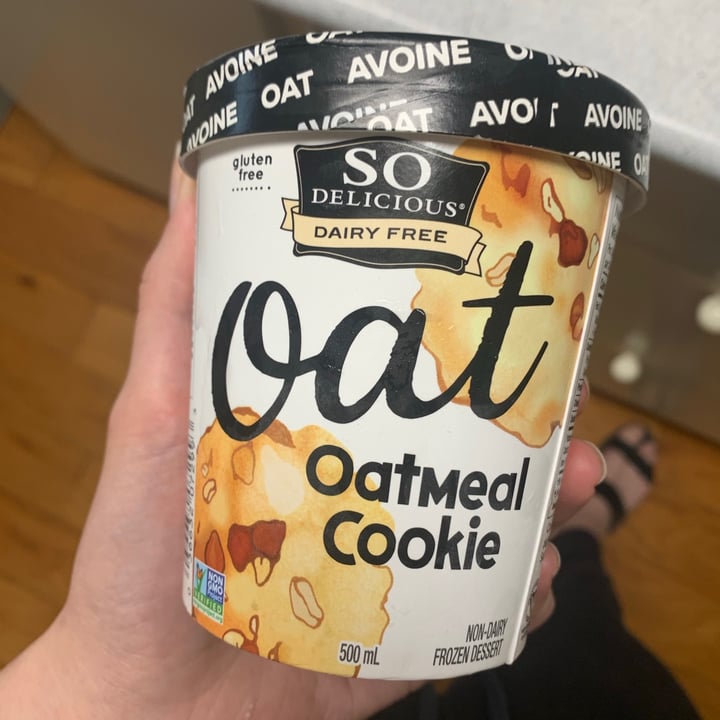 photo of So Delicious Dairy Free Oatmilk Oatmeal Cookie Ice Cream shared by @madisonlepp on  31 May 2021 - review