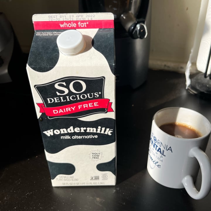 photo of So Delicious Wondermilk shared by @michael93l on  07 Apr 2022 - review