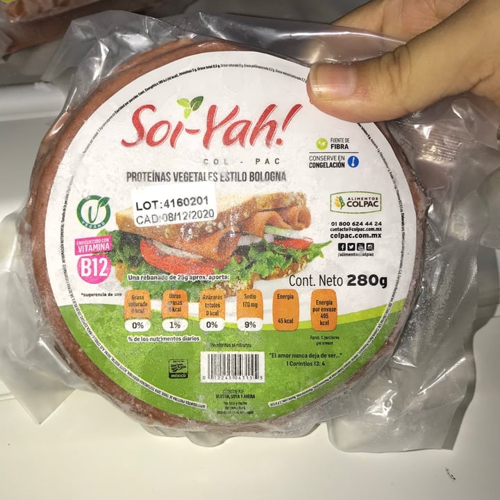 photo of Soi-yah! Proteinas Vegetales estilo Bologna shared by @estefaniagoram on  06 Oct 2020 - review