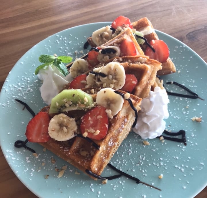 photo of I Am Vegan Babe Cafe Waffles shared by @vanessaainsley on  18 Apr 2020 - review