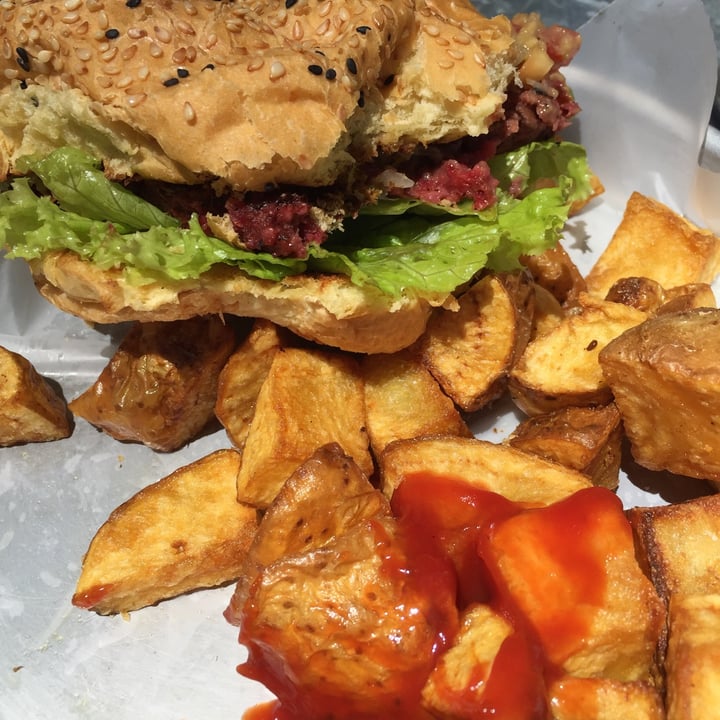 review photo of Rock & Burger Ar Hamburguesa vegan shared by @katherinejagodnik on 08 Feb 2021 - review